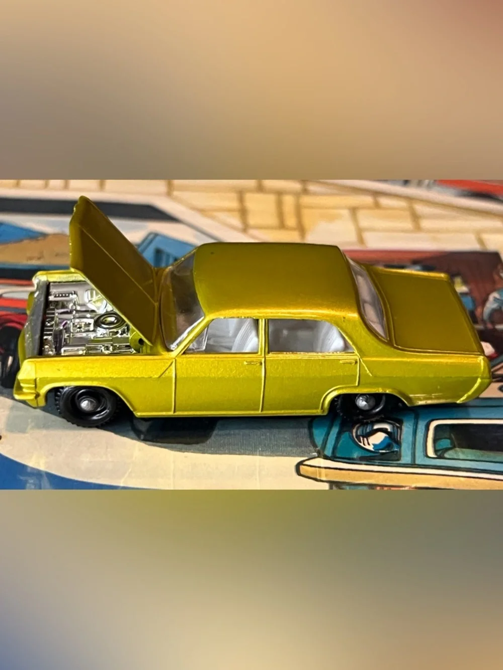Vintage Matchbox Superfast No. 36 Opel Diplomat Gold Made in England Lesney